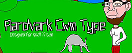 Aardvark CWM的字体