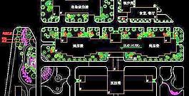 湖南某医院室外景观设计图