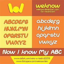 ABC的字体