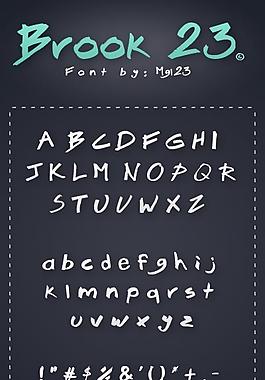溪23字体
