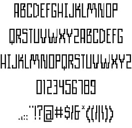 无线电波1字体