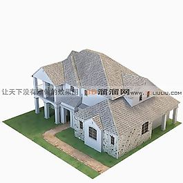 3D住宅楼模型