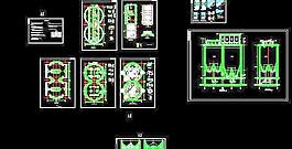钢结构煤仓建筑施工图