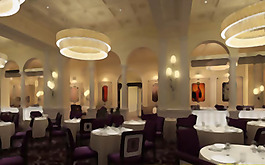 餐厅- 5，商业空间，餐厅，模型