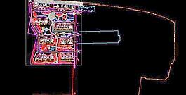 天津某小区室外绿化平面图