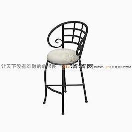 3D吧椅模型