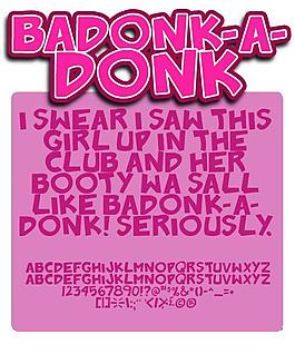 badonk-a-donk字体