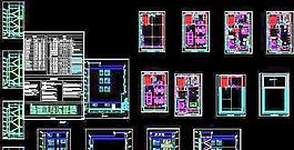 带地下室四层平屋顶农村住宅楼建筑施工图&nbsp;9x9