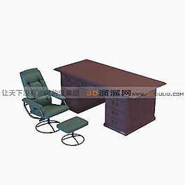 3D桌椅组合模型