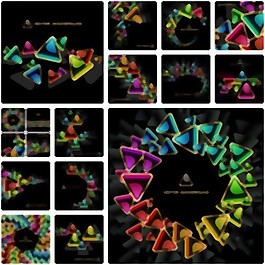 优美华丽板02矢量