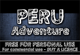CF秘鲁探险的字体