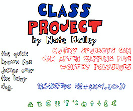 classprojectnbp字体