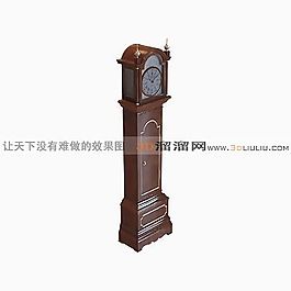 3D落地钟模型