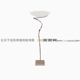 3D铁艺落地灯模型