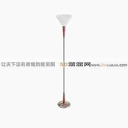 3D铁艺落地灯模型