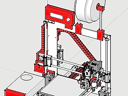 RepRap Prusa I3 emotiontech支持一个有线电视频道，球迷的支持与微米型特斯拉和可调式止端Z