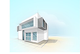 三维概念建筑住宅设计
