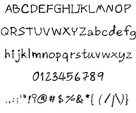 CRU pharit手写字体