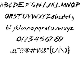 chickenscratch AOE字体