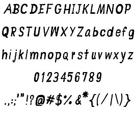 CRU Jariya手写字体