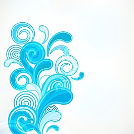 摘要背景与水波和太阳光