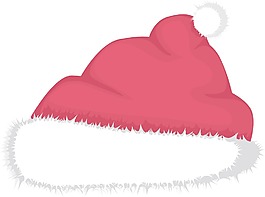 矢量圣诞老人的帽子