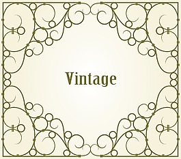 矢量复古铁艺标志