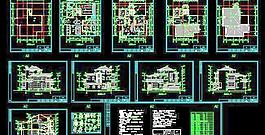 阮公馆三层别墅设计图 13x16