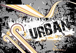 怀旧背景矢量画插图