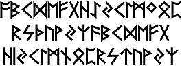 北欧古字母AOE字体