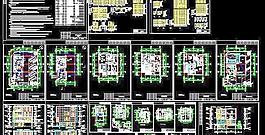 四层别墅建筑全套图纸12x10