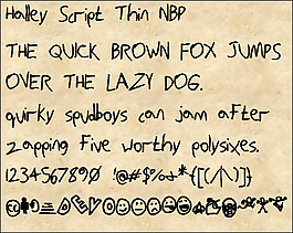 halleyscriptthinnbp字体