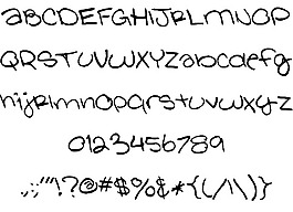 glathen女孩字体