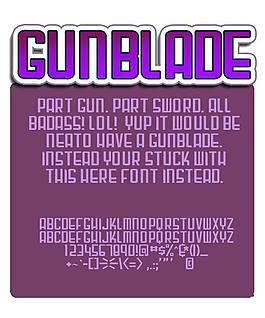 gunblade字体