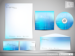 专业的企业形象套件或商业试剂盒与艺术