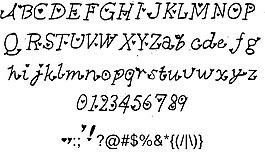 我爱你的字体
