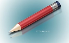现实的铅笔PSD分层源文件