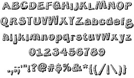 偷工减料的字体