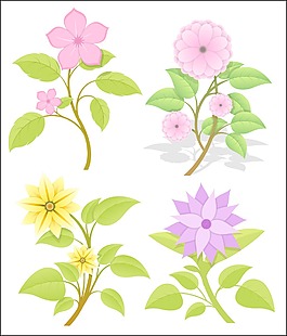 组矢量的花