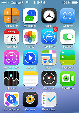 改编ios7风格PSD素材