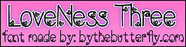 lovenessthree字体