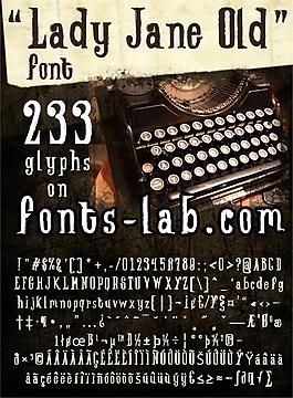 lady-jane-old_free-version字体