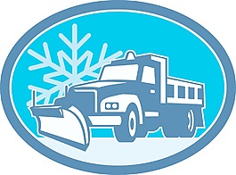雪犁卡车复古