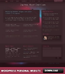 WordPress的个人网站PSD
