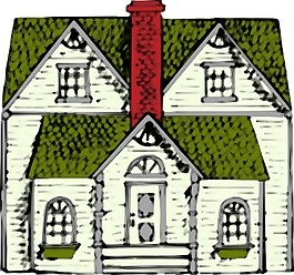 维多利亚宅酒店的彩色剪贴画