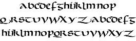 穆雷安色尔字体的字体
