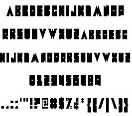 金属字体的字体