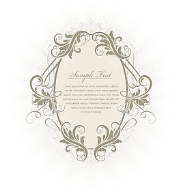 花卉矢量葡萄酒标签