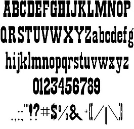海报字体