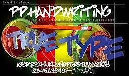 PP的手写字体